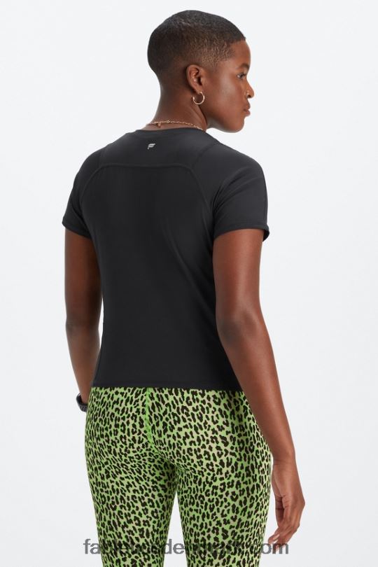 Fabletics Kvinder phoenix lite kortærmet top PNX2T1974 sort