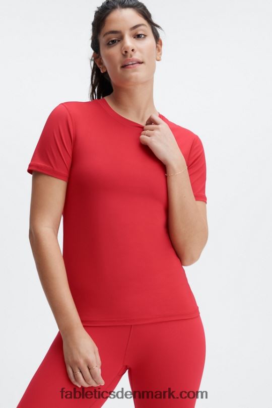 Fabletics Kvinder phoenix lite kortærmet top PNX2T1978 haute rød