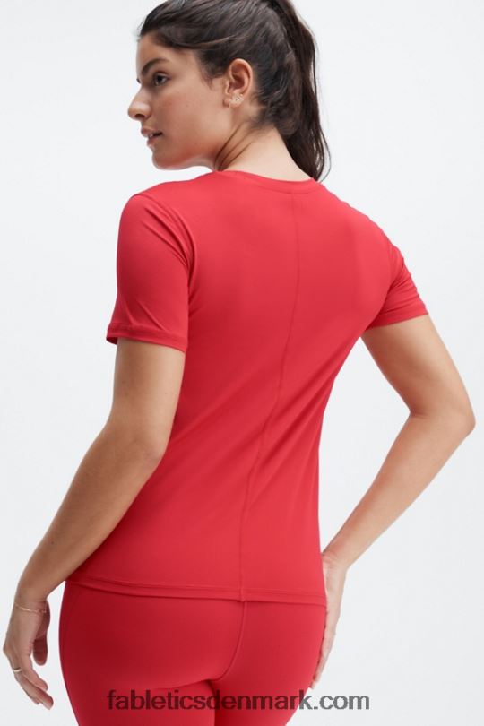 Fabletics Kvinder phoenix lite kortærmet top PNX2T1978 haute rød