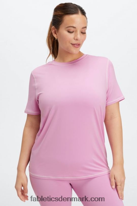 Fabletics Kvinder phoenix lite kortærmet top PNX2T1980 diset lilla/lilla tåge