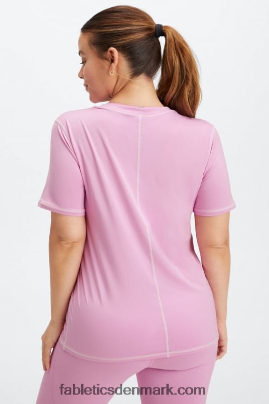 Fabletics Kvinder phoenix lite kortærmet top PNX2T1980 diset lilla/lilla tåge