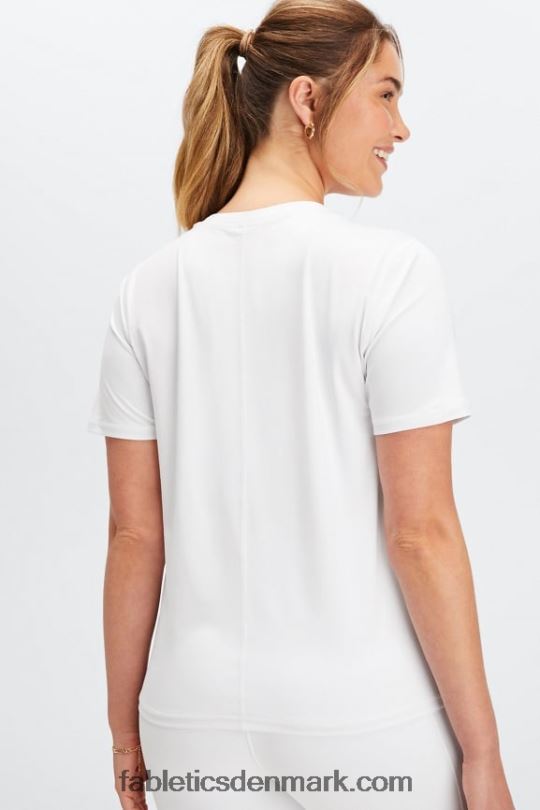 Fabletics Kvinder phoenix lite kortærmet top PNX2T1981 lyse hvid