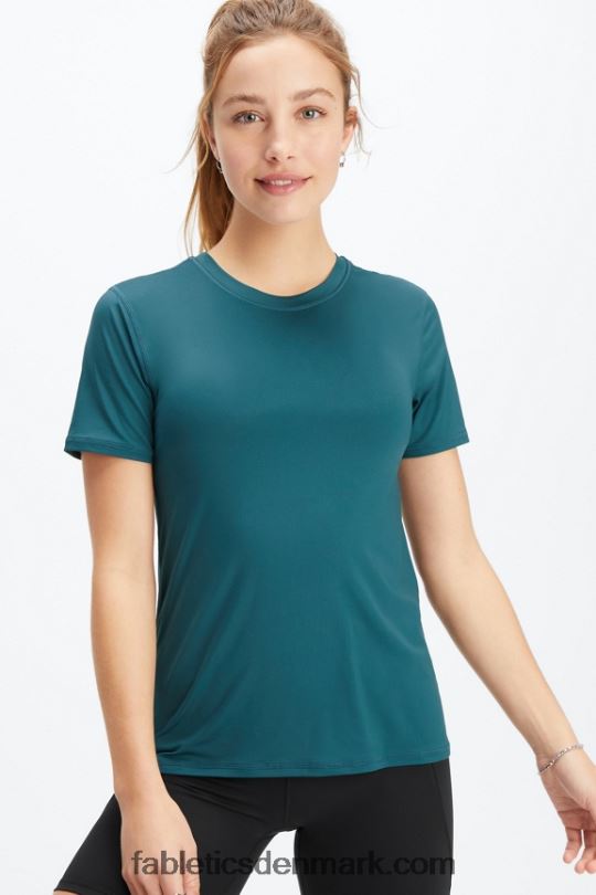 Fabletics Kvinder phoenix lite kortærmet top PNX2T1982 midnatsbølge