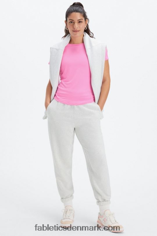 Fabletics Kvinder phoenix lite kortærmet top PNX2T1990 elektrisk rose