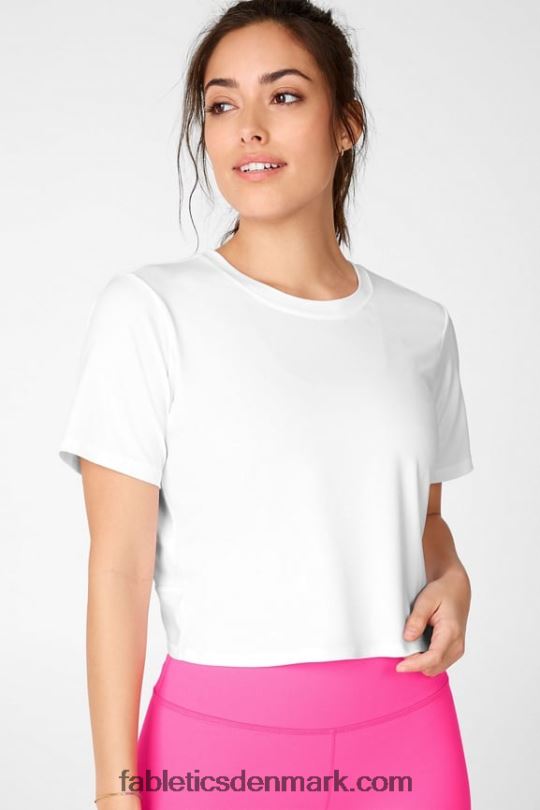 Fabletics Kvinder pia powertouch light twist back t-shirt PNX2T2102 hvid