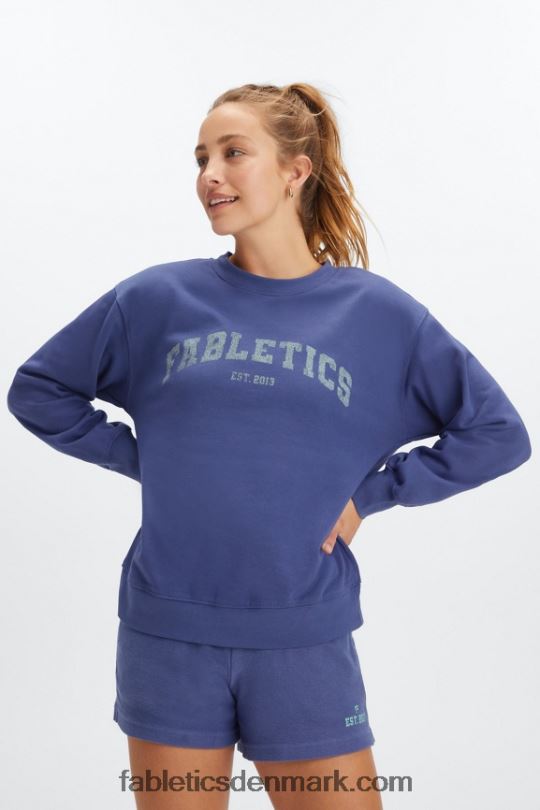 Fabletics Kvinder rhea overdimensioneret besætning PNX2T2029 dyb kobolt/aloe