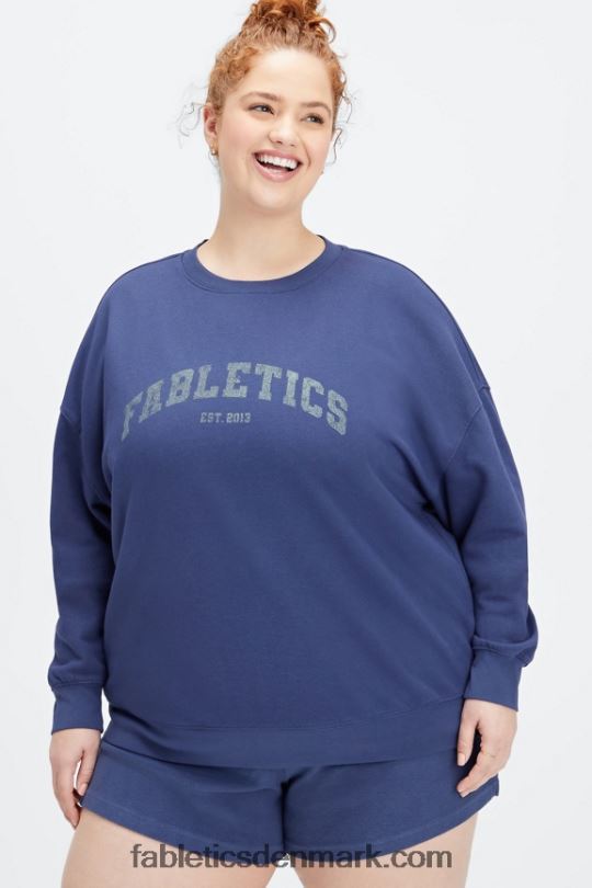 Fabletics Kvinder rhea overdimensioneret besætning PNX2T2030 dyb kobolt/aloe