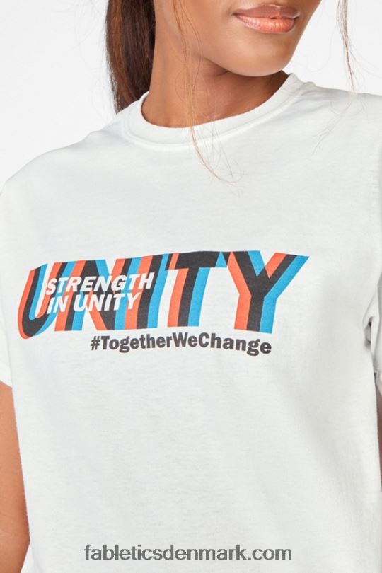 Fabletics Kvinder styrke i unity tee PNX2T2078 hvid/enhed