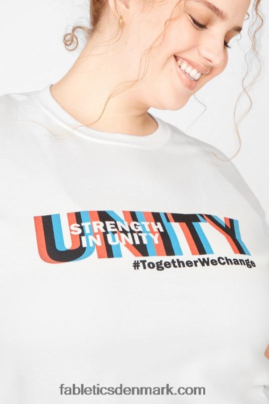 Fabletics Kvinder styrke i unity tee PNX2T2079 hvid/enhed