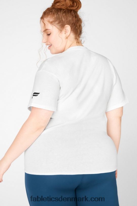Fabletics Kvinder styrke i unity tee PNX2T2079 hvid/enhed