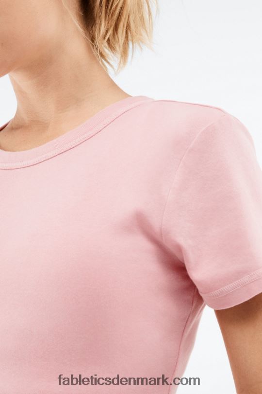 Fabletics Kvinder tinsley kortærmet t-shirt PNX2T2064 pink buff