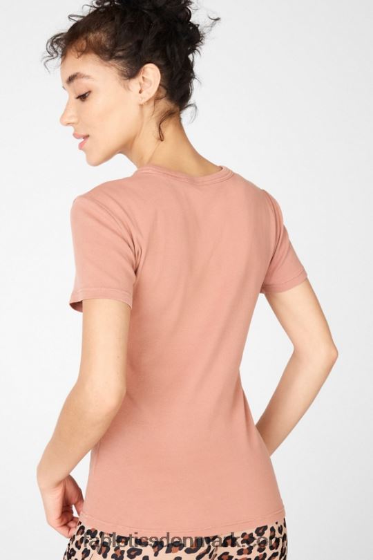 Fabletics Kvinder tinsley kortærmet t-shirt PNX2T2065 hugge træ