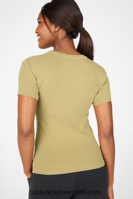 Fabletics Kvinder tinsley kortærmet t-shirt PNX2T2067 timian