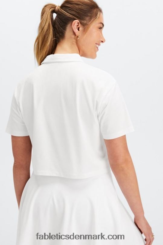 Fabletics Kvinder universal tennis boxy kortærmet polo PNX2T2004 lyse hvid