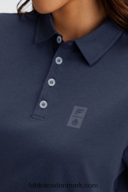 Fabletics Kvinder universal tennis boxy kortærmet polo PNX2T2005 klassisk flåde