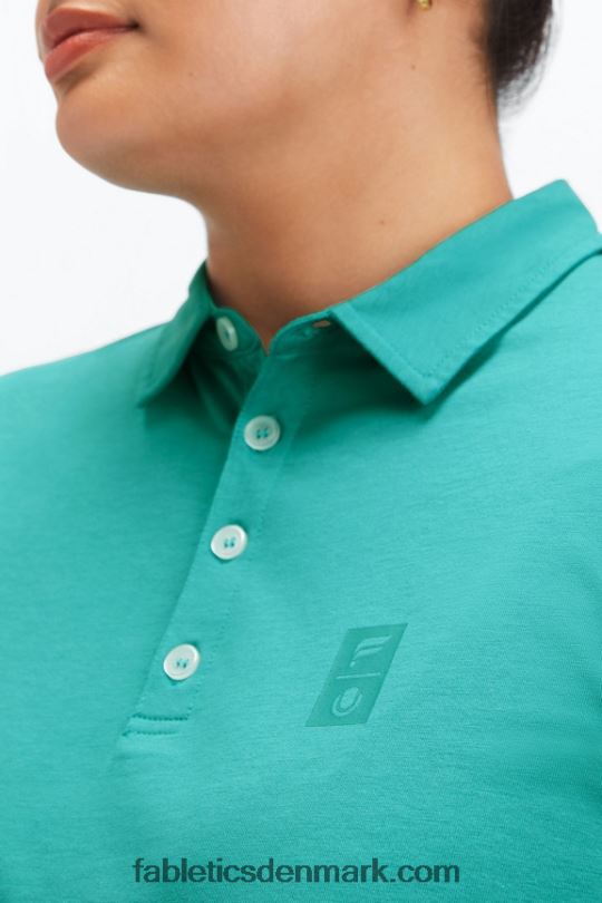 Fabletics Kvinder universal tennis boxy kortærmet polo PNX2T2008 mørk krikand