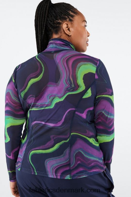 Fabletics Kvinder Felicity langærmet mesh top PNX2T2690 dis bølge