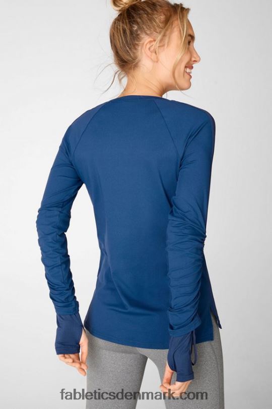 Fabletics Kvinder cashel justerbar langærmet top ii PNX2T2728 stillehavsblå
