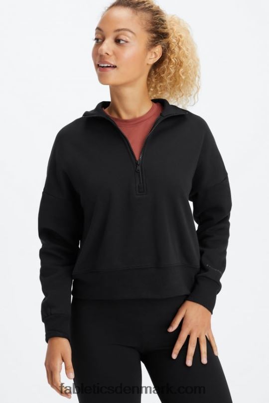 Fabletics Kvinder catarina mock neck trøje med lynlås PNX2T2642 sort