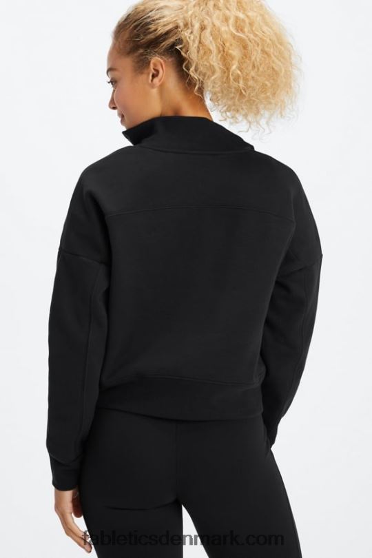 Fabletics Kvinder catarina mock neck trøje med lynlås PNX2T2642 sort