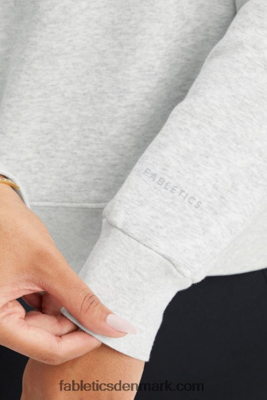 Fabletics Kvinder catarina mock neck trøje med lynlås PNX2T2644 lysegrå lyng