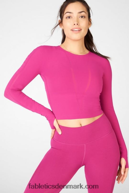 Fabletics Kvinder corey skulpturel langærmet top PNX2T2698 meget bær