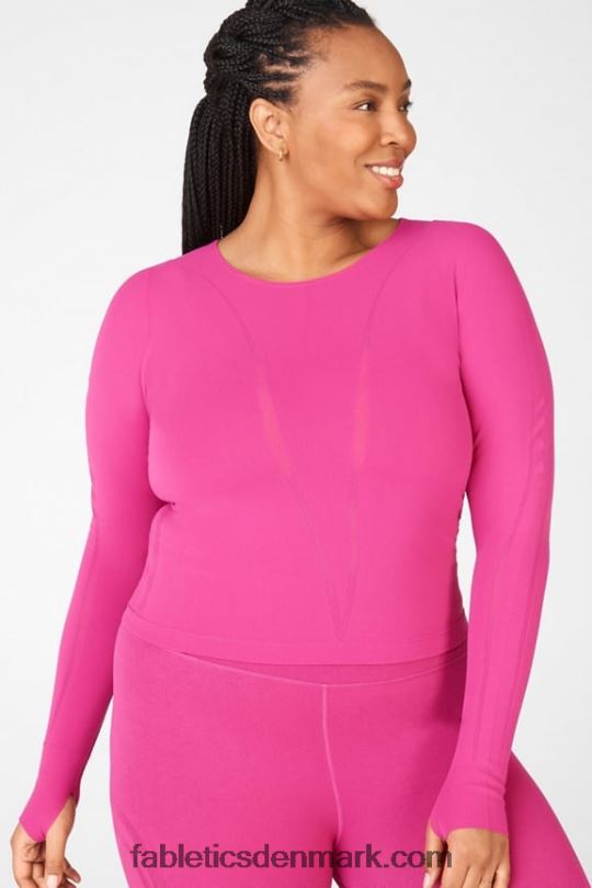 Fabletics Kvinder corey skulpturel langærmet top PNX2T2699 meget bær