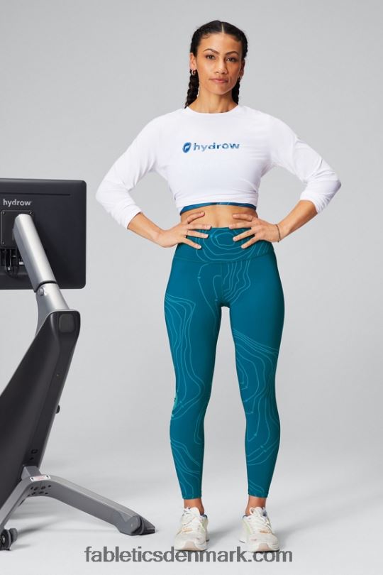 Fabletics Kvinder dry-flex langærmet t-shirt PNX2T2598 vandhvidt