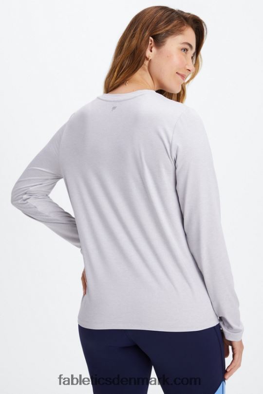 Fabletics Kvinder dry-flex langærmet t-shirt PNX2T2600 blød grå lyng