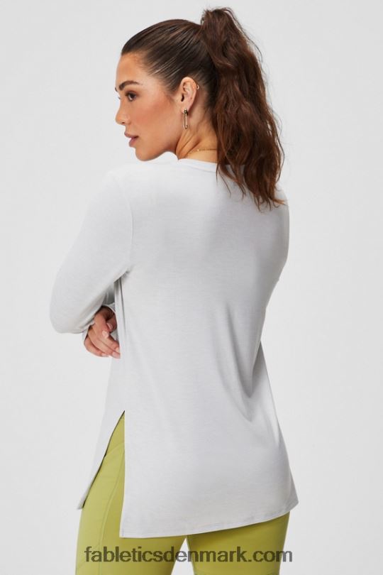 Fabletics Kvinder dry-flex langærmet tunika PNX2T2587 blød grå lyng