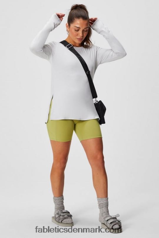 Fabletics Kvinder dry-flex langærmet tunika PNX2T2587 blød grå lyng