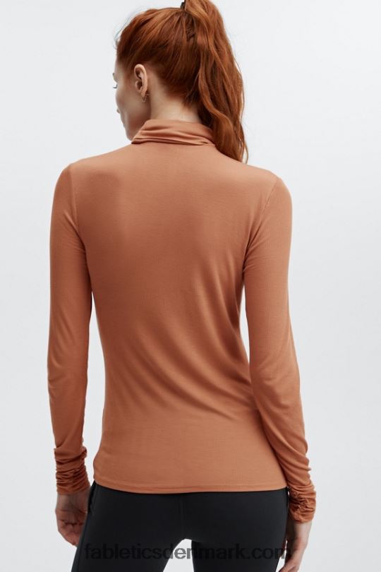 Fabletics Kvinder jess langærmet top med rullekrave PNX2T2671 sequoia
