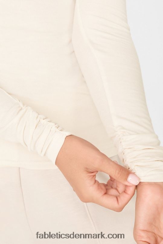 Fabletics Kvinder jess langærmet top med rullekrave PNX2T2673 latte