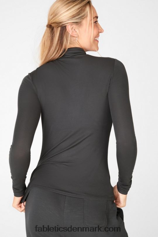 Fabletics Kvinder jess langærmet top med rullekrave PNX2T2674 borgklippe