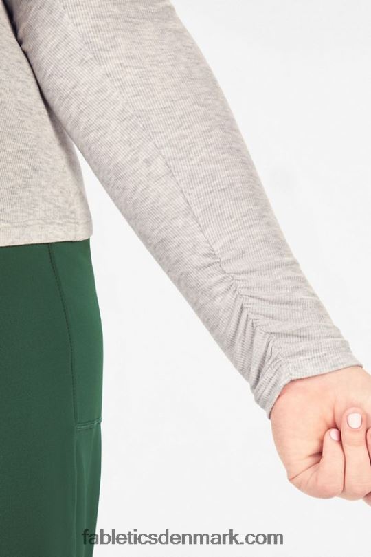 Fabletics Kvinder jess langærmet top med rullekrave PNX2T2676 lysegrå lyng