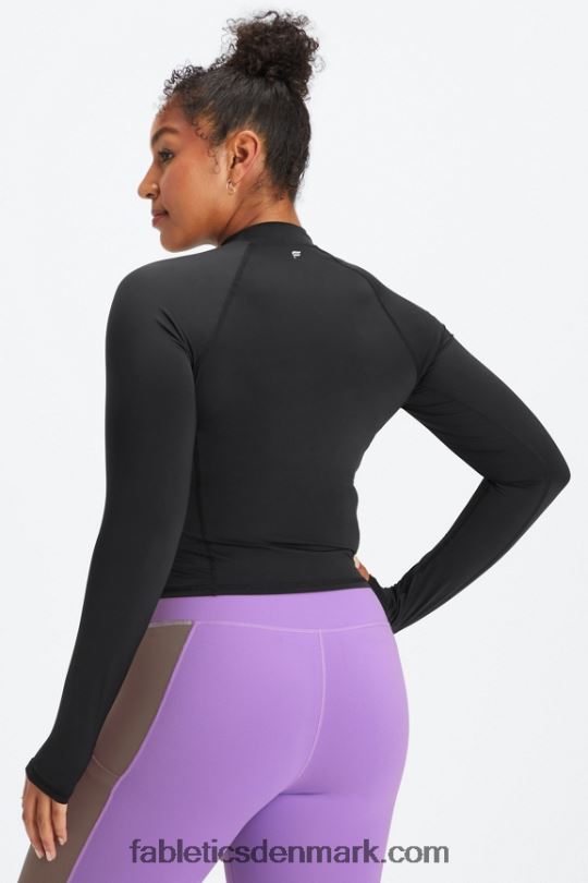 Fabletics Kvinder let langærmet top PNX2T2627 sort