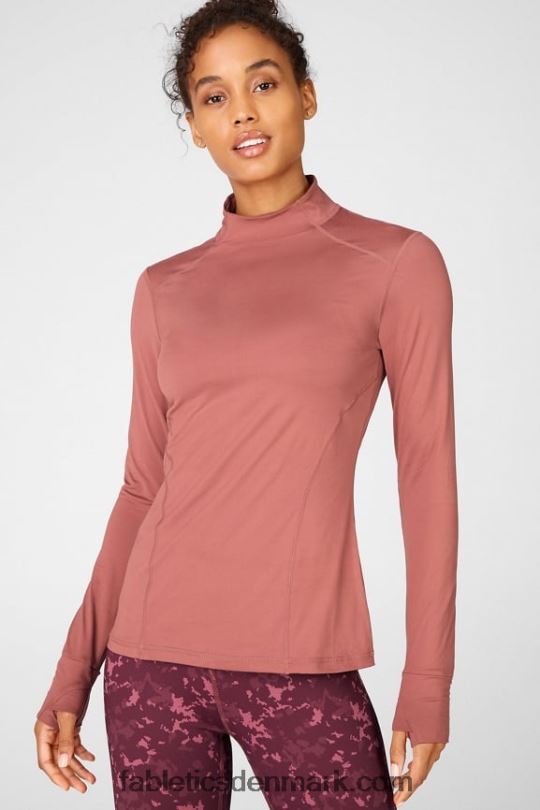 Fabletics Kvinder phoenix langærmet top PNX2T2721 kirsebær mokka