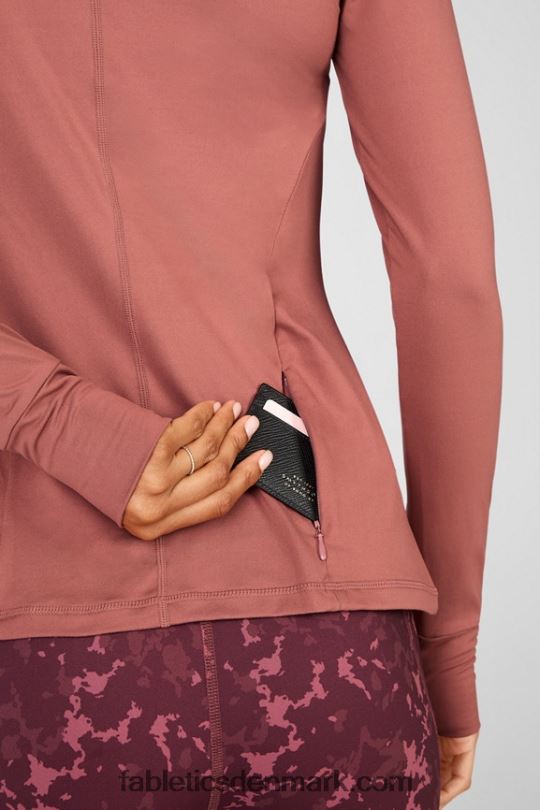 Fabletics Kvinder phoenix langærmet top PNX2T2721 kirsebær mokka