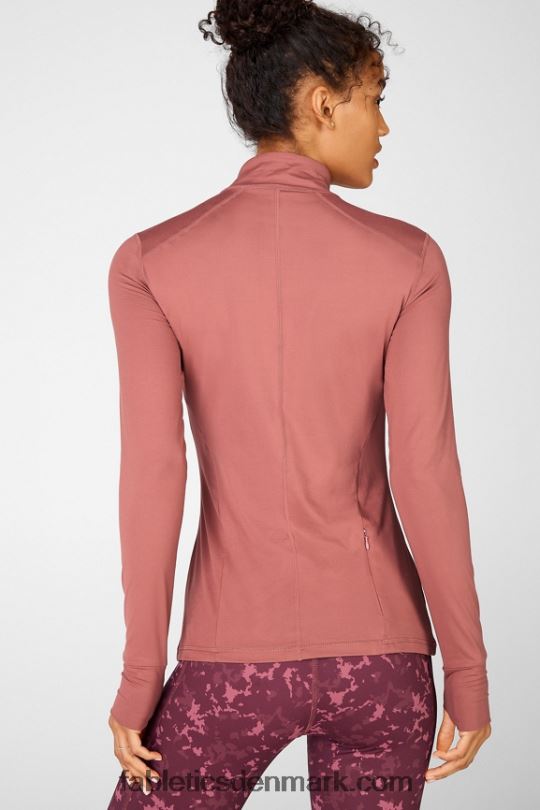 Fabletics Kvinder phoenix langærmet top PNX2T2721 kirsebær mokka