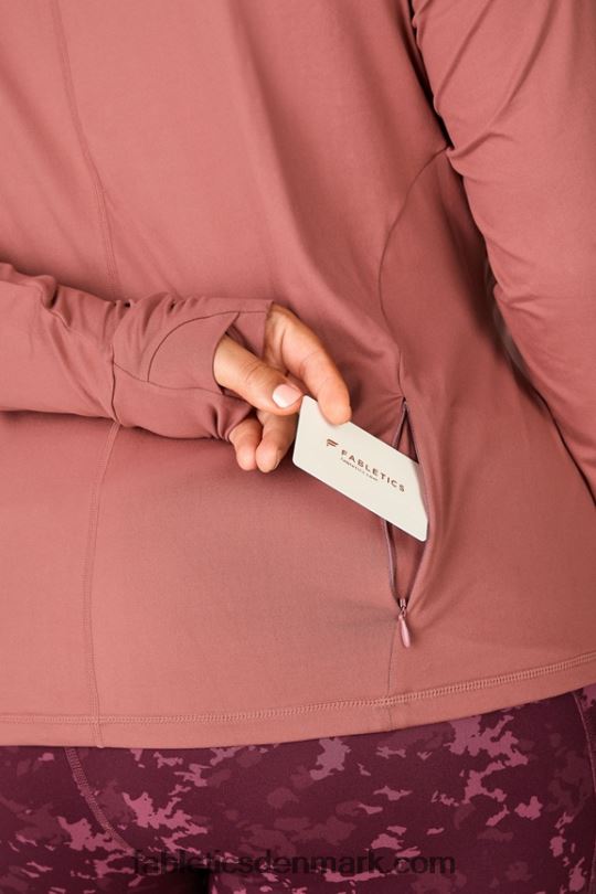 Fabletics Kvinder phoenix langærmet top PNX2T2722 kirsebær mokka