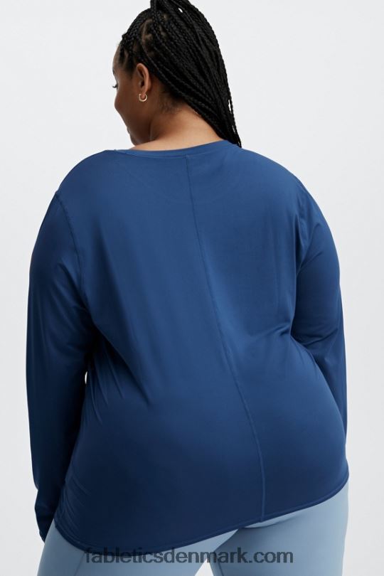 Fabletics Kvinder phoenix lite langærmet top PNX2T2630 marine pæon/rio rød