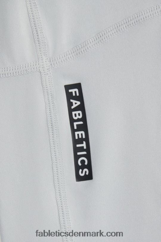 Fabletics Kvinder phoenix lite langærmet top med v-hals PNX2T2592 mineralgrå/sort knockout
