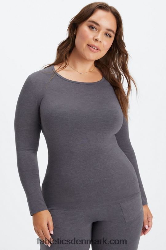 Fabletics Kvinder restoreknit langærmet t-shirt PNX2T2638 tin
