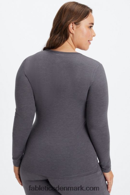 Fabletics Kvinder restoreknit langærmet t-shirt PNX2T2638 tin