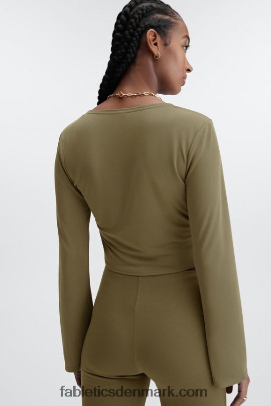 Fabletics Kvinder slank strikket top foran PNX2T2667 nat ugle