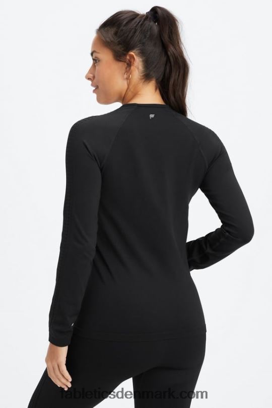 Fabletics Kvinder sync sømløs langærmet top PNX2T2596 sort