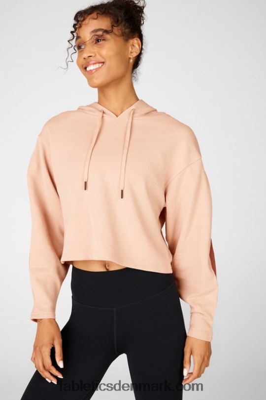 Fabletics Kvinder audrey cropped hættetrøje PNX2T2557 lys bronze/terra