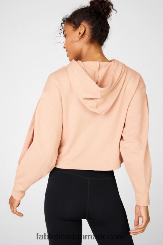 Fabletics Kvinder audrey cropped hættetrøje PNX2T2557 lys bronze/terra