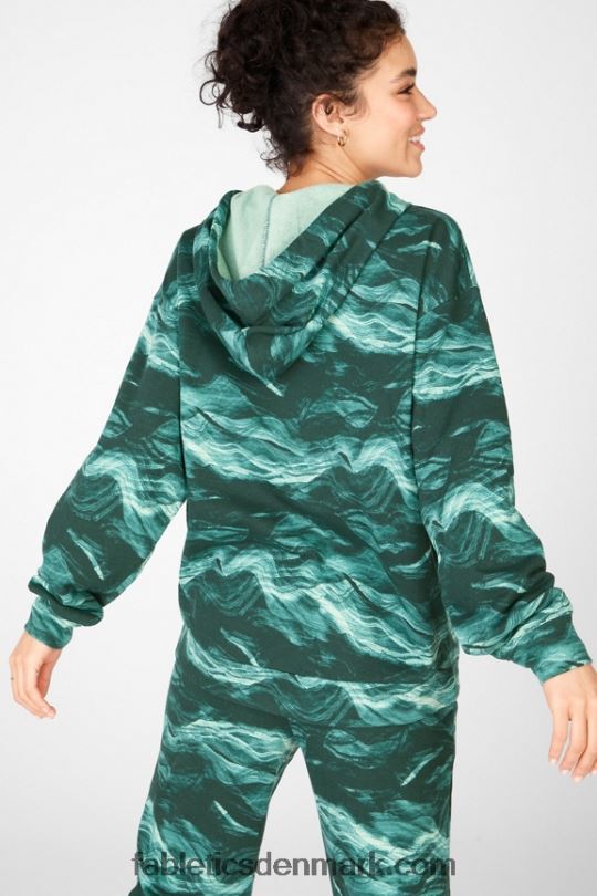 Fabletics Kvinder esmi pullover hættetrøje PNX2T2543 krystal bølger
