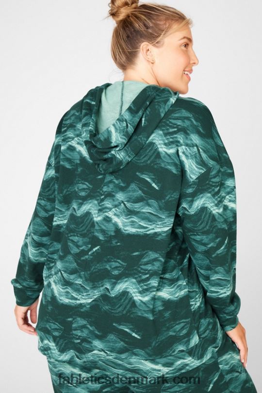 Fabletics Kvinder esmi pullover hættetrøje PNX2T2544 krystal bølger